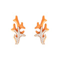 Coral Stud Earrings