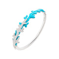Single Branch Coral Bangle