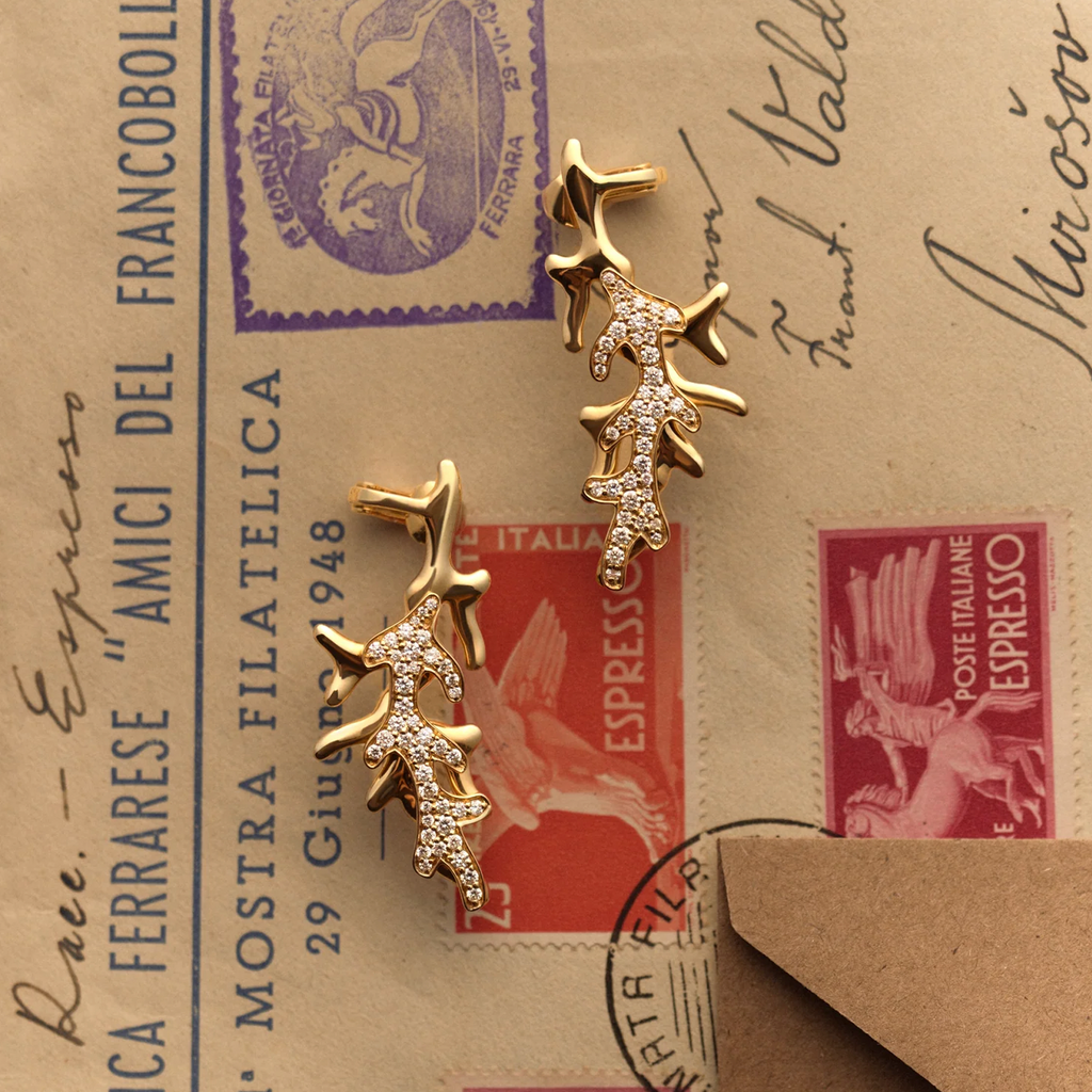 Multi-Wear Coral Earring