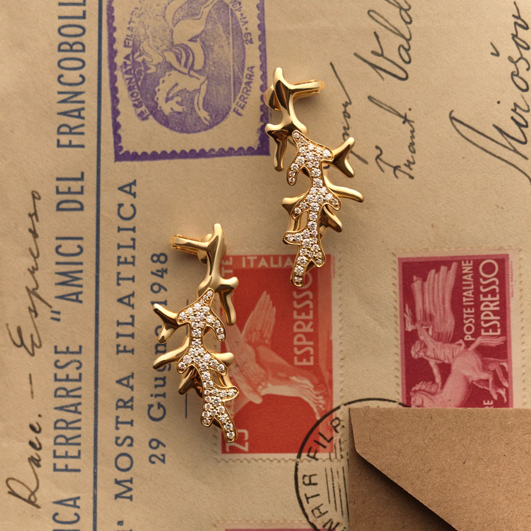 Multi-Wear Coral Earring