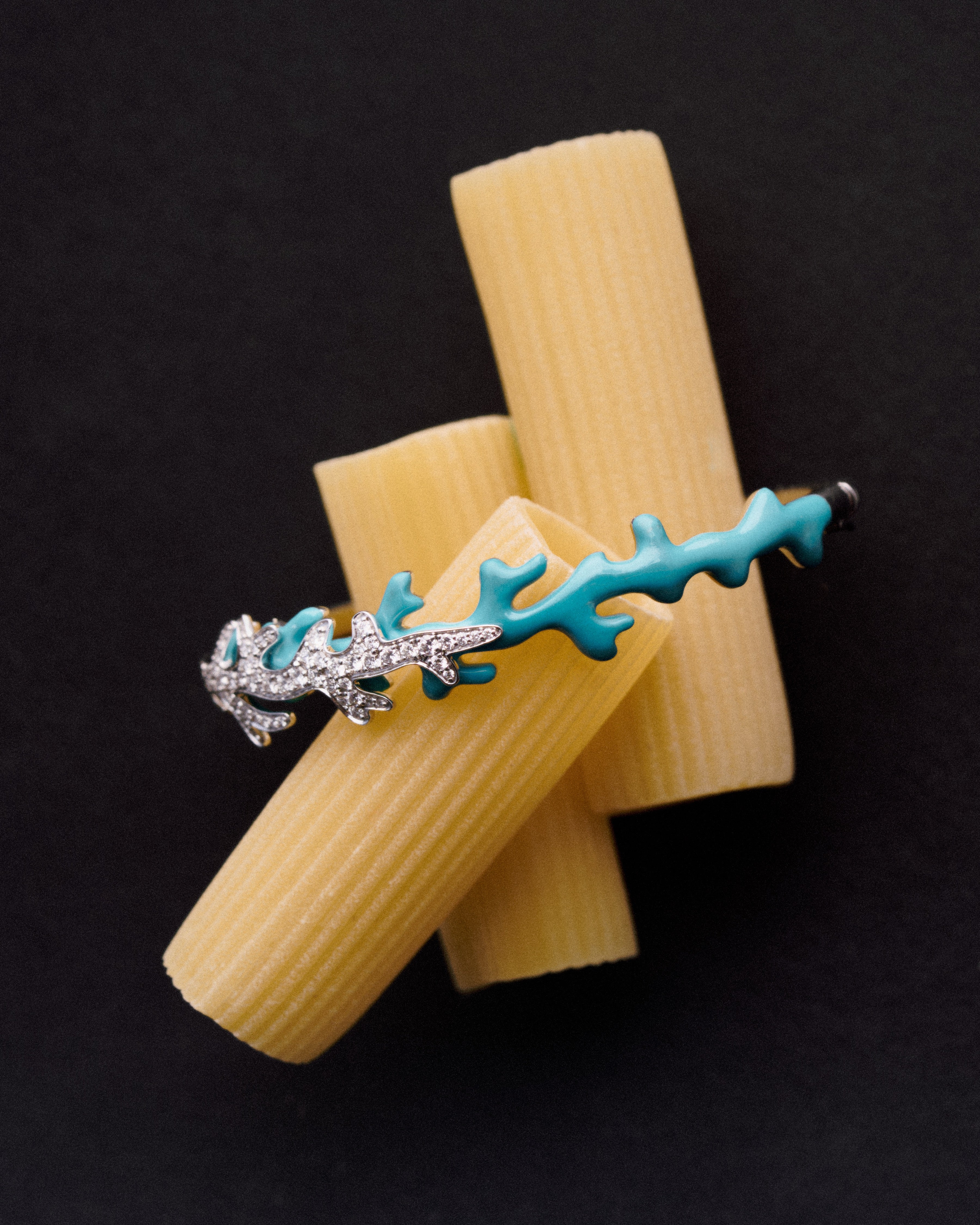 Single Branch Coral Bangle