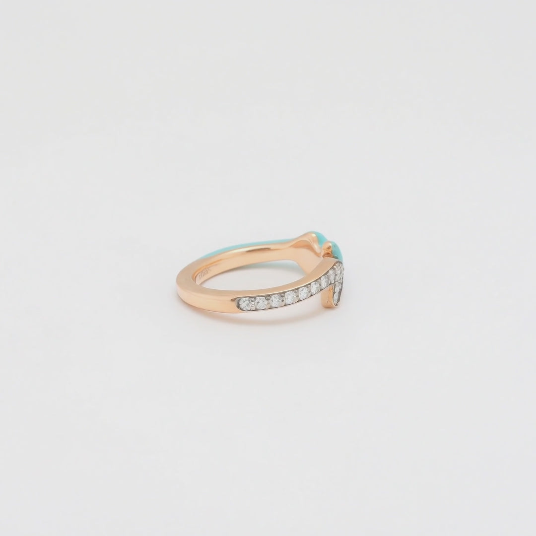 Coral Pinky Ring